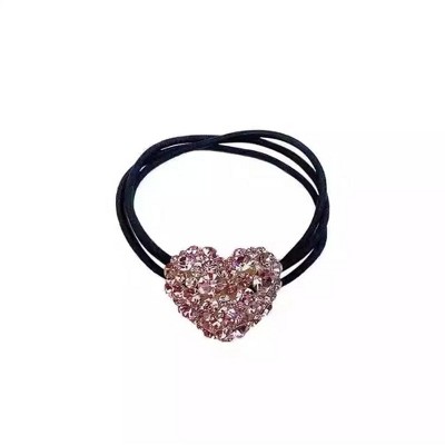 Wikineon Korean Women's Rhinestone Heart-shaped Hair Accessory Headband, perfect for adding glamour to special occasions with its sparkling design.