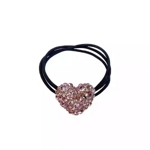 Wikineon Korean Women's Rhinestone Heart-shaped Hair Accessory Headband, perfect for adding glamour to special occasions with its sparkling design. - 1 of 4