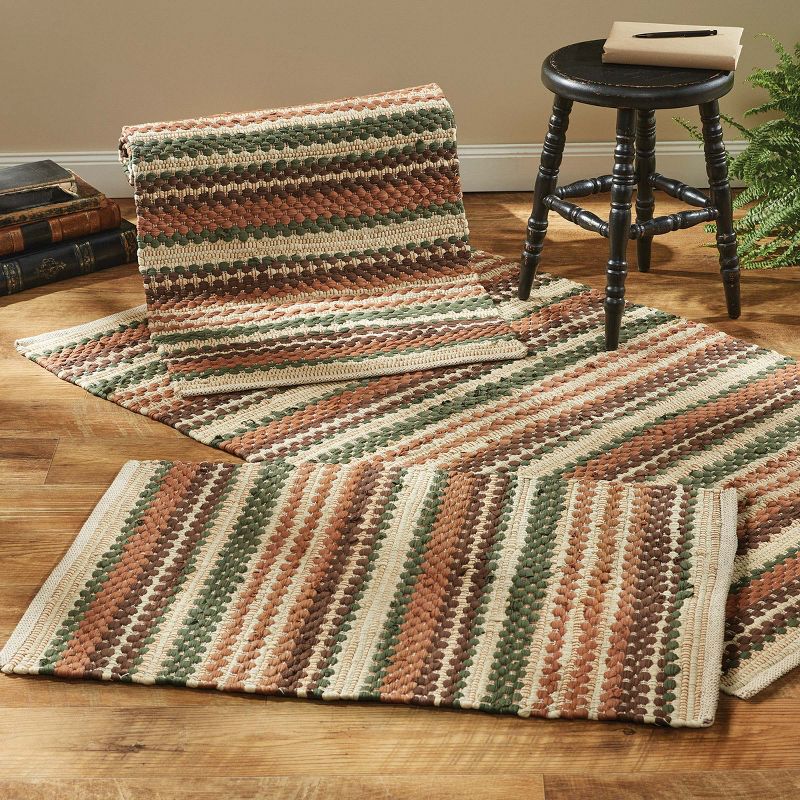 Park Designs Woodbourne Rustic Chindi Rag Rug 2 ft x 6 ft, 2 of 4