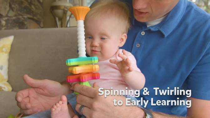 Fat Brain Toys Baby Toddler and Learning Toy MiniSpinny, 2 of 9, play video