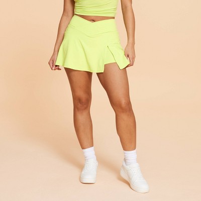 Blogilates Women's Crisscross Slit High-Rise Skort