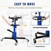 Hydraulic Transmission Jack, 1322 LBS Adjustable Telescoping, 33.8"-72.8" High Lift Transmission Jacks, Foot Pedal & 360° Swivel Wheels - 3 of 4