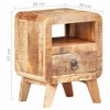 vidaXL Cabinet Nightstand Side End Table with Solid Wood Legs for Bedroom - 4 of 4