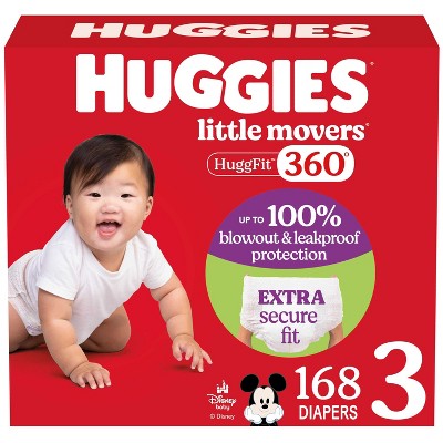 Huggies Little Movers HuggFit 360 Diapers