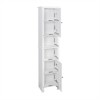 VYNXARIA Elegant Tall Bathroom Floor Storage Cabinet with Adjustable Shelves - 4 of 4
