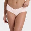 Maternity 3pk Cotton Blend Under the Belly Hipster Underwear - Auden™ Black/Pearl Tan/Rose Pink - 2 of 3