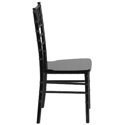 Black Wood Armless Chiavari Dining Chair
