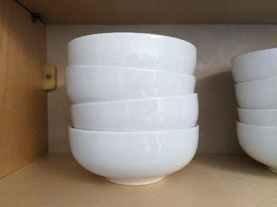 16pc Porcelain Coupe Dinnerware Set White - Threshold™