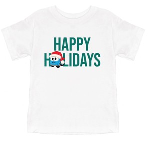 Leo the Truck Happy Holidays - Toddler Short Sleeve Graphic T-Shirt - 1 of 3