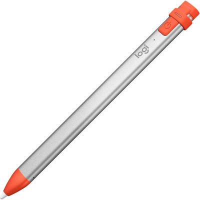 Logitech Crayon Digital Pencil for All iPads (2018 Releases and Later) with Apple Pencil Technology, Anti-roll Design, and Dynamic Smart tip - Sorbet