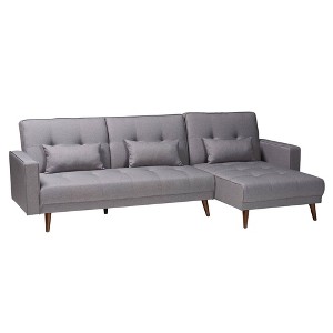 Baxton Studio Claire Fabric Upholstered Convertible Sleeper Sofa - 1 of 4