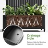 1-Piece Black Metal Arch Planting Box with Climbing Frame (Vertical Fence) - 4 of 4