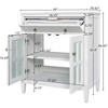 JUJABU 30" Bathroom Vanity with Ceramic Sink, Adjustable Shelf, Tip-Out Tray and Solid Wood Legs - 4 of 4
