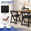 Tangkula Set of 8 Dining Chairs w/ Rubber Wood Legs & Padded Seat for Home Office Events - 4 of 4