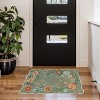 Lahome Machine Washable Back to College Series Floral Plant Floor Mat-Natural Bio-Printed Soft Rug for Living Room, School, Bedroom, or Entryway - 4 of 4