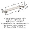 Amerock Franklin 6-5/16 Inch Center-to-Center Pull for Cabinets, Drawers, and Furniture - 4 of 4