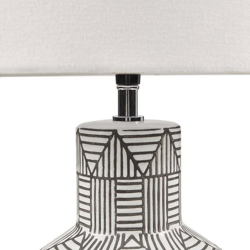 Bayard Ceramic (Includes LED Light Bulb) Table Lamp Gray - 510 Design, 5 of 9