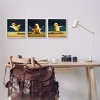 Stupell Industries Funny Yoga Chick Trio Farm Birds Stretching Poses 3pc Framed Giclee Art Set, White, 12" x 12" - 2 of 4