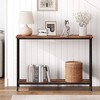 41.5" Narrow Console Table - Engineered Wood & Metal Frame, Slim Sofa Table for Living Room/Foyer - 2 of 4