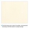 Unique Bargains Microfiber Ultra Absorbent Fast Drying Reversible Dish Drying Mat 19.69" x 14.97" Yellow 2 Pcs - 4 of 4