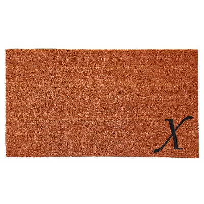 Calloway Mills 153622448X Urban Chic Monogram Doormat 2' x 4' (Letter X)