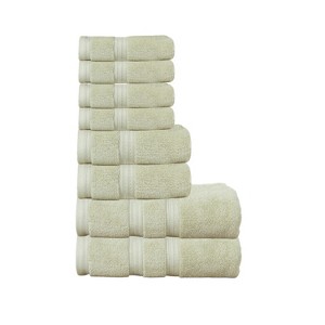 Home Weavers Elegance Essentials 550GSM 100% Cotton Zero Twist Super Absorbent Bath Towel Set - 1 of 4