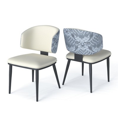 WJSHome Dining Chairs Set Of 2, Modern Kitchen Dining Room Chairs Comfortable Ergonomic Backrest Dinner Chairs for Living Room