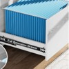 SEVOBAL Utility Storage Drawers 3 Drawer Mobile Rolling Lateral File Cabinet, Storage Organizer for Home Office and Kids Room, White, 36"*18"*6" - 4 of 4