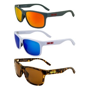 3 Pairs of Epoch Eyewear Delta Glasses with Red Mirror, Blue Mirror, Brown Lenses - 1 of 4