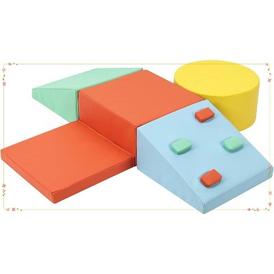 Toddler Foam Climbing Blocks Set - 5PCS, Waterproof Toddler Climbing Toys