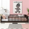 Grungis Twin Size Floor Bed for Kids,Modern Wood Toddler Bed with Heightened Safety Guardrails,Montessori Bed for Bedroom - 2 of 4