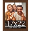 PosterPalooza | Simple Brown Picture Frame - UV Acrylic, Foam Board Backing, Hanging Hardware - 2 of 4