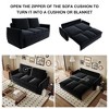 NicBex Couches for Living Room 70.9" Pull-Out Sofa Bed Velvet Upholstered 3-Seat Convertible Sleeper Sofa with 2-in-1 Pillow - 2 of 4