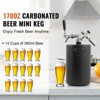 VEVOR Beer Growler Tap System, 170Oz 5L Mini Keg, 304 Stainless Steel Pressurized Beer Growler with Pressure Display, CO2 Regulator Faucet, Black - 3 of 4