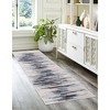 Lahome Machine Washable Modern Abstract Floor Mat-Non Slip Ultra Thin Soft Rug for Living Room, Bedroom, or Office - 2 of 4