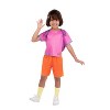 JazwaresDora the Explorer Girl's Deluxe Dora Halloween Costume Apparel Set 4pc - Pink Toddler - 2 of 3