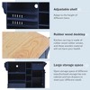 Kitchen Island Cart with Storage Cabinet and Two Locking Wheels - 4 of 4