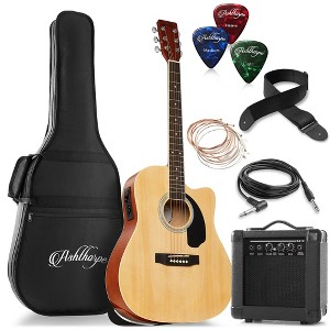 Ashthorpe Cutaway Dreadnought Acoustic Electric Guitar with 10-Watt Amp, Gig Bag, and Accessories - 1 of 4