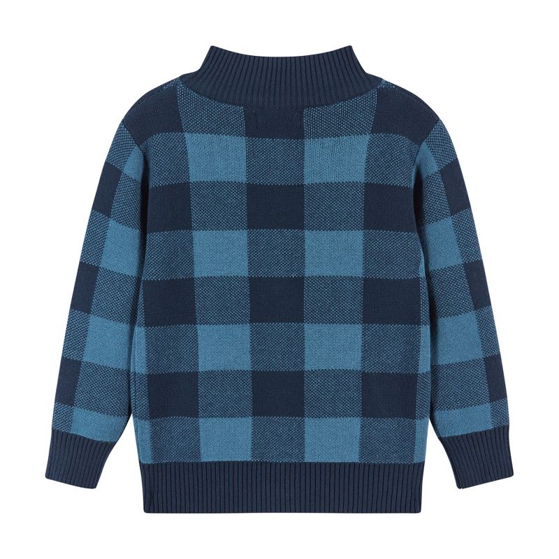 Andy & Evan  Toddler  Boys Colorblocked 1/4 Neck Sweater, 2 of 3