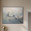 Art Remedy Two birds and a blossom branch Rustic Chic Farmhouse Wall Art Framed - 2 of 4