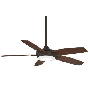 52" Minka Aire Modern Indoor Ceiling Fan with LED Light Remote Control Oil Rubbed Bronze for Living Room Kitchen Bedroom Family - 1 of 4