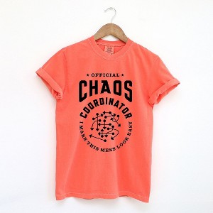 Simply Sage Market Women's Official Chaos Coordinator Short Sleeve Garment Dyed Tee - 1 of 2