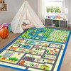 Nasitip City Vehicle Track Kids Rug, Washable Non-Slip Foldable Playroom Carpet, Educational Activity Mat for Toddlers,Nursery,Bedroom,or Preschool - 4 of 4