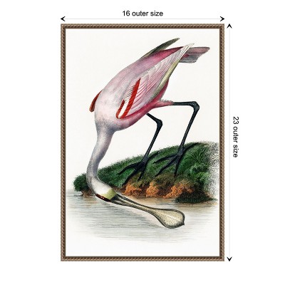Small Nautical Crane Print on Canvas with Float Frame