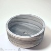 Gray Marmara Marble Cylindrical Vessel Sink – 16.53 x 16.53 Inch Hand-Carved Round Marble Bathroom Sink, Polished Stone Vanity Basin for Bathrooms - 4 of 4