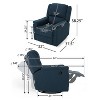 NicBex Glider Rocking Chair,Upholstered Swivel Recliner Chairs with High Backrest ,Modern Rocking Chair,Nursing Chair for Bedroom - 3 of 4