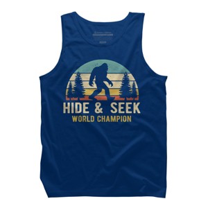 Men's Design By Humans Bigfoot - Hide And Seek World Champion By clickbong Tank Top - 1 of 2