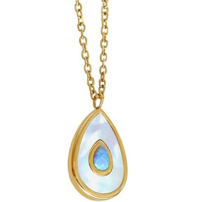 gold necklace-15.74+1.96inch