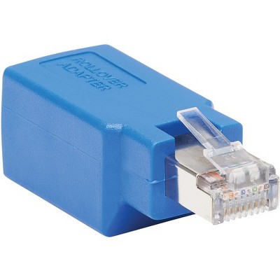 Tripp Lite Cisco Serial Console Rollover Adapter (M/F) - RJ45 to RJ45, Shielded, Blue - 1 x RJ-45 Male Network - 1 x RJ-45 Female Network - Blue
