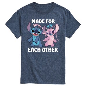 Men's - Lilo and Stitch - Made For Each Other Short Sleeve Graphic T-Shirt - 1 of 4